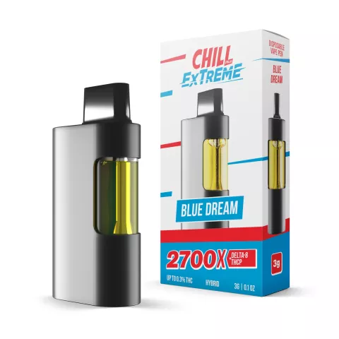 Chill Plus – Blue Dream Disposable – D8, TCHP Blend – 2700MG