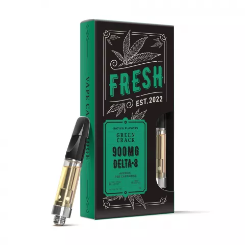 Green Crack Vape Cartridge – Delta 8 THC – Fresh – 900MG