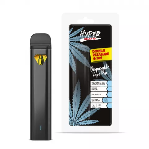 Snowman Delta 10 THC Vape Pen – Disposable – Hyper-Delta – 1600mg